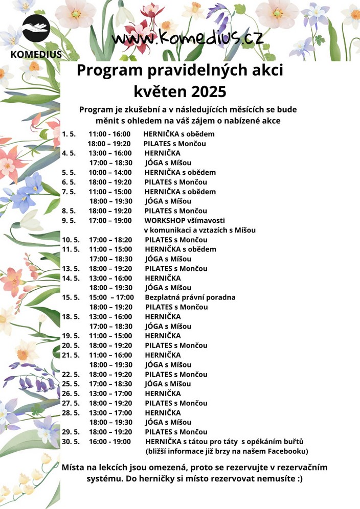 Program na květen